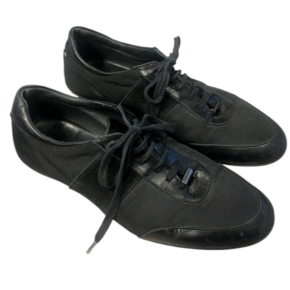 Porsche Design Black Suede and Mesh Sneaker in size 8